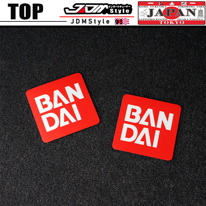 BANDAI สติ๊กเกอร์ติดรถ Bandai JDM สติ๊กเกอร์สะท้อนแสง Gundam สติ๊กเกอร์อนิเมะส่วนบุคคล ราคาถูก Shopee Lazada