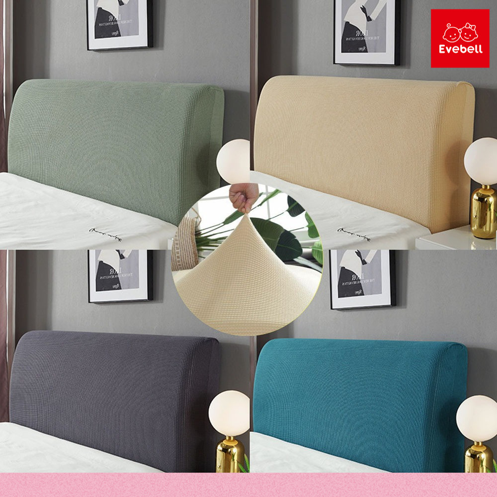 evebell ผ้าคลุมหัวเตียง ผ้าโพลีเอสเตอร์ มี 5 ขนาดไซส์เตียง Bed Headboares Bedside Cover
