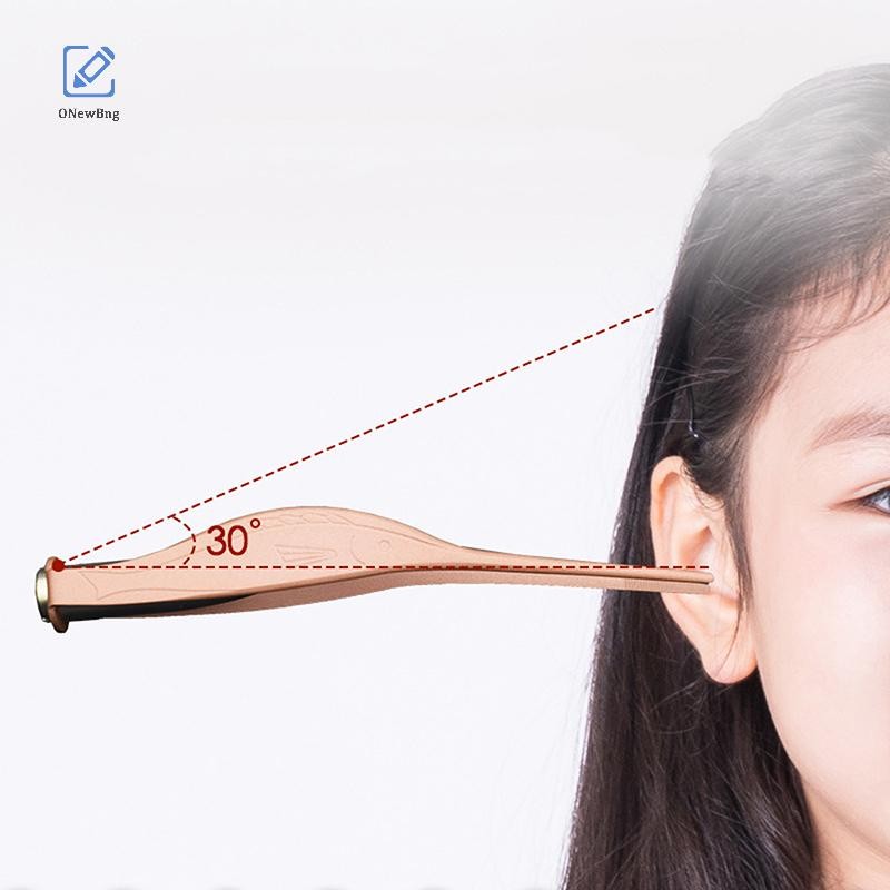 Onew ทําความสะอาดหูไฟฉาย LED Earpick Wax Removal Tweezer Luminous เด็กพลาสติก Tweezer Remover Bng
