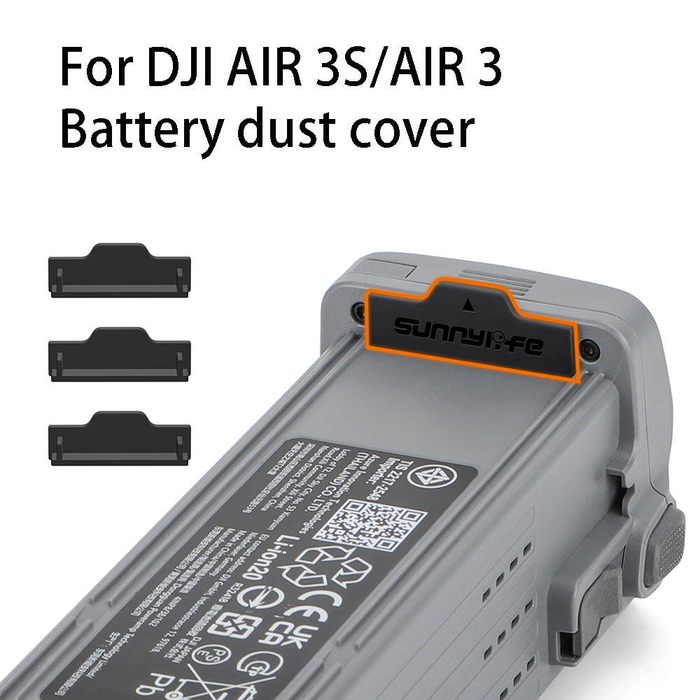 สําหรับ DJI AIR 3S/AIR 3 แบตเตอรี่ฝุ่นสําหรับ DJI AIR 3S/AIR 3 ปลั๊กแบตเตอรี่ซิลิโคนสําหรับ DJI AIR 
