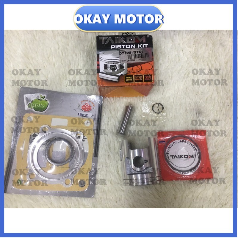 DT125 ENDURO PISTON ชุดพินแหวน free ปะเก็นชุดท็อป y125 y125zr 125zr 125z taikom racing