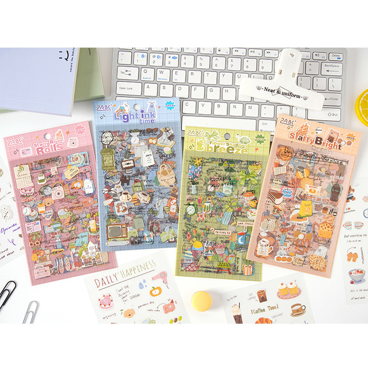 ไดลี่|6 ชิ้น In Love Letter Collage สติกเกอร์สัตว์เลี้ยงวัสดุกันน้ําสติกเกอร์ diy คู่มือภูมิทัศน์เคสโทรศัพท์ตกแต่ง Collage คู่มือสติกเกอร์ - รูปที่ 3