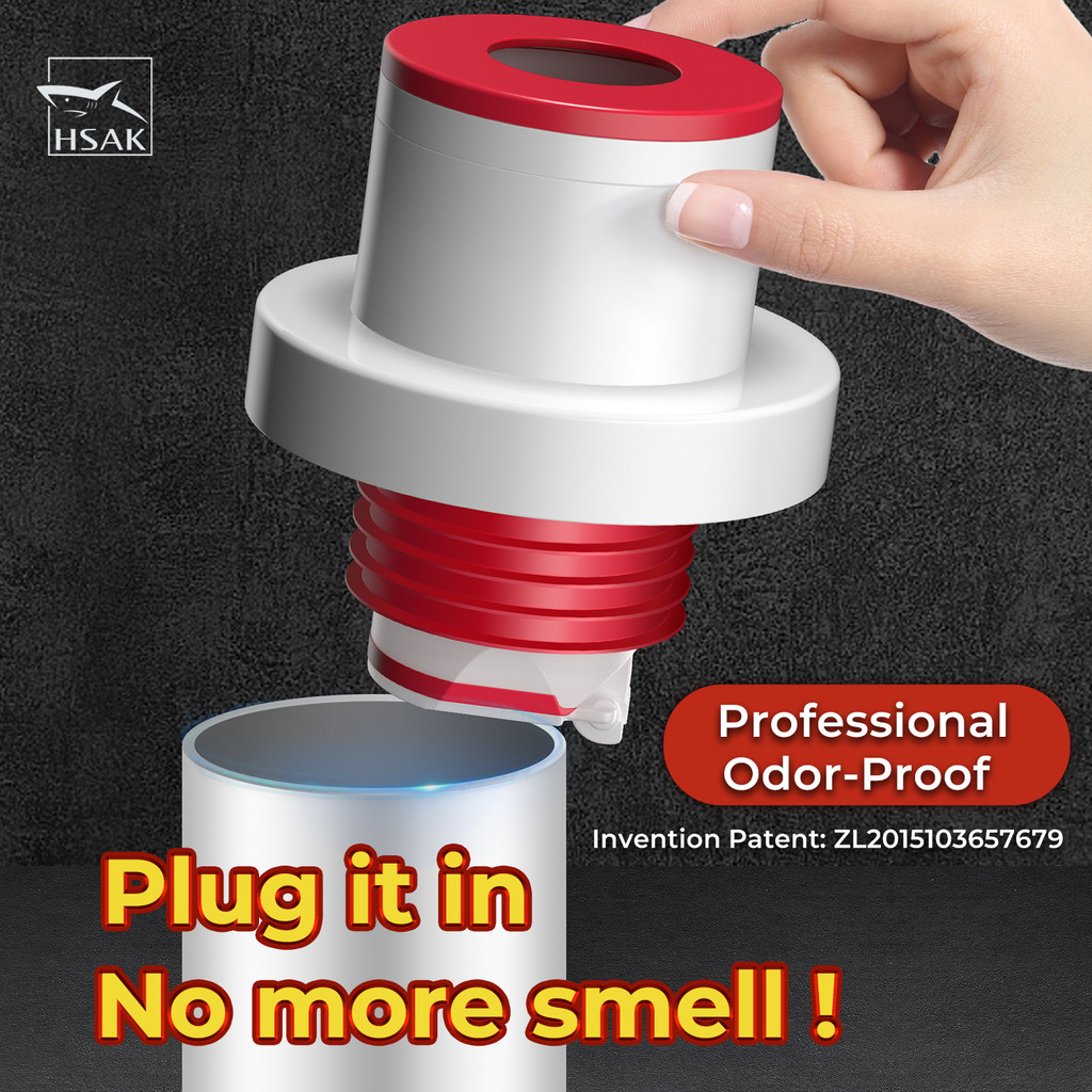 จุกปิดท่อสแตนเลส แบบแม่เหล็ก ป้องกันกลิ่นและแมลง เหมาะสำหรับท่อพื้น ห้องน้ำ และครัว HSAK