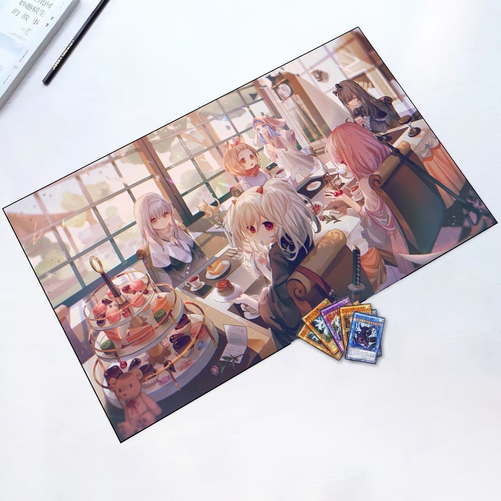 5H6Y Yu-Gi-Oh Yu-Gi-Oh การ์ด DIY Monster Girl รูปแบบแผ่นยางพิมพ์ตารางเสื่อการ์ด DIY การปรับแต่ง