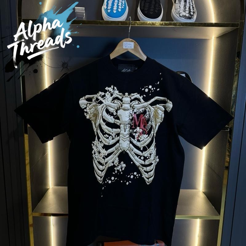 (จัดส่งตลอด 24 ชั่วโมง)Alpha Threads cotton 100 %เสื้อยืดMSRK ไม่สุดหรอกคับ กระดูกV.6