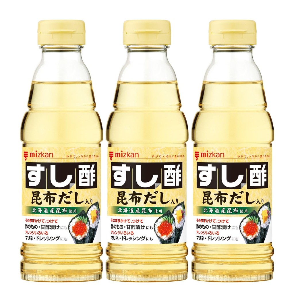 Mitsukan Sushi Vinegar with Kombu Stock 360ml x 3 Bottles