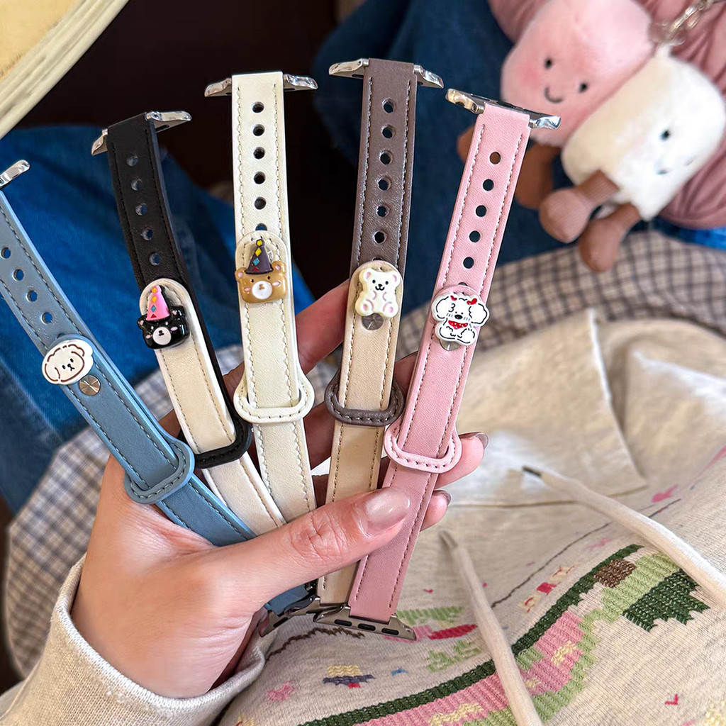 Newst บุคลิกภาพหนังสําหรับ Samsung Galaxy Watch 8 7 6 5 4 40 44 42 46 MM FE 20MM 22MM 18MM Classic D