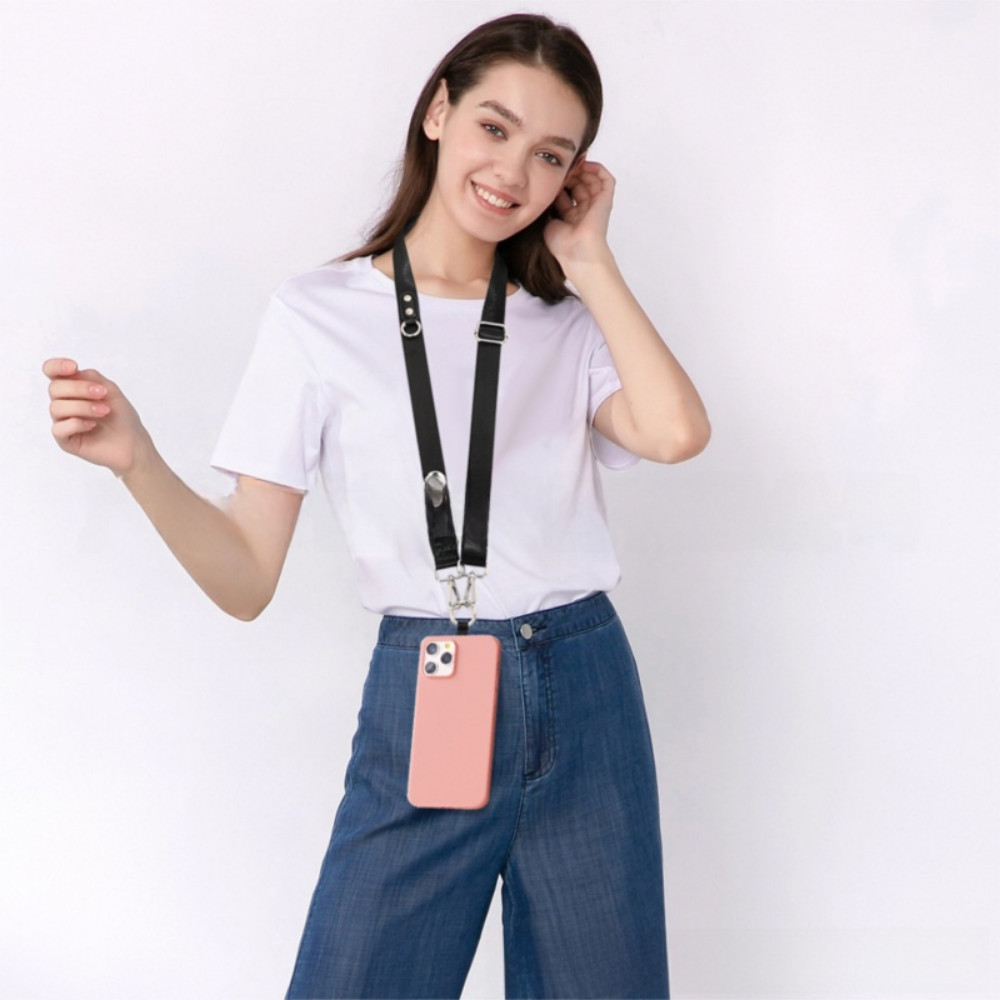 สายโทรศัพท์ พิมพ์ฉี,เชือกเส้นเล็กโทรศัพท์มือถือหลากสีอเนกประสงค์,กระเป๋าบัตรที่ถอดออกได้ปรับได้แฮนด์ฟรีคล้องมือเข็มขัดโทรศัพท์ทุกวัน - รูปที่ 4