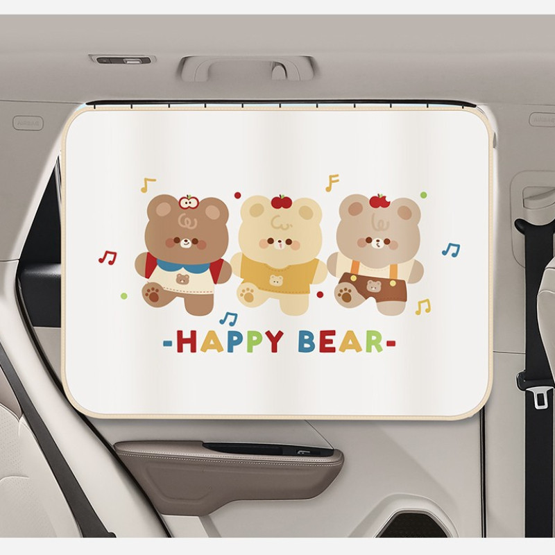 COD ม่านบังแดดรถยนต์ ผ้าม่านเด็กในรถยนต์ แทร็กฝัง ป้องกันรังสียูวี ปิดกั้นแสง ผ้าม่านรถยนต์ - รูปที่ 6