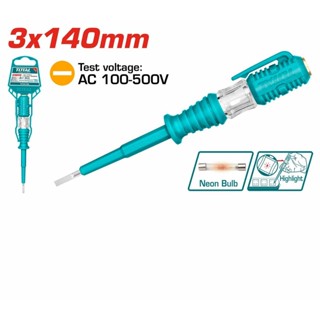 Total ไขควงลองไฟ 100-500โวลต์ (งานหนัก) รุ่น THT291408 / JAD…