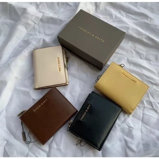กระเป๋าสตางค์หนังPUแบบBifold/Trifold สำหรับผู้หญิง จุบัตรได้มาก มีซิป
