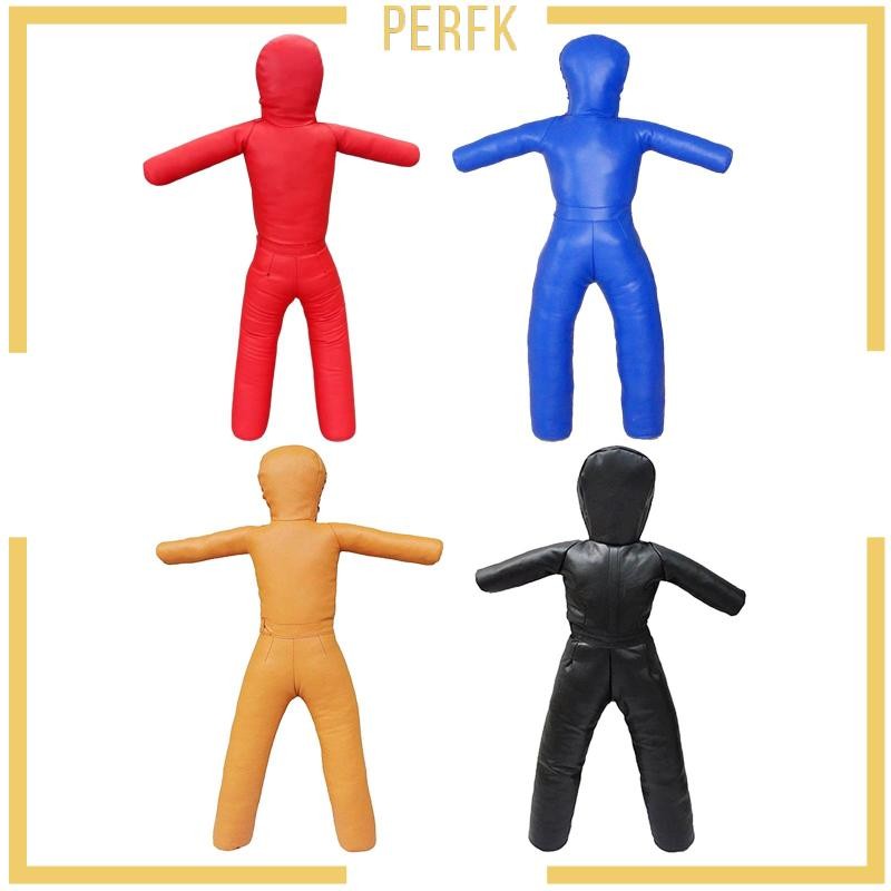 [Perfk] Unfilled Wrestling Dummy เด็กมวย Dummy ปฏิบัติมัลติฟังก์ชั่เจาะกระเป๋าสําหรับ Home Gym ออกกํ