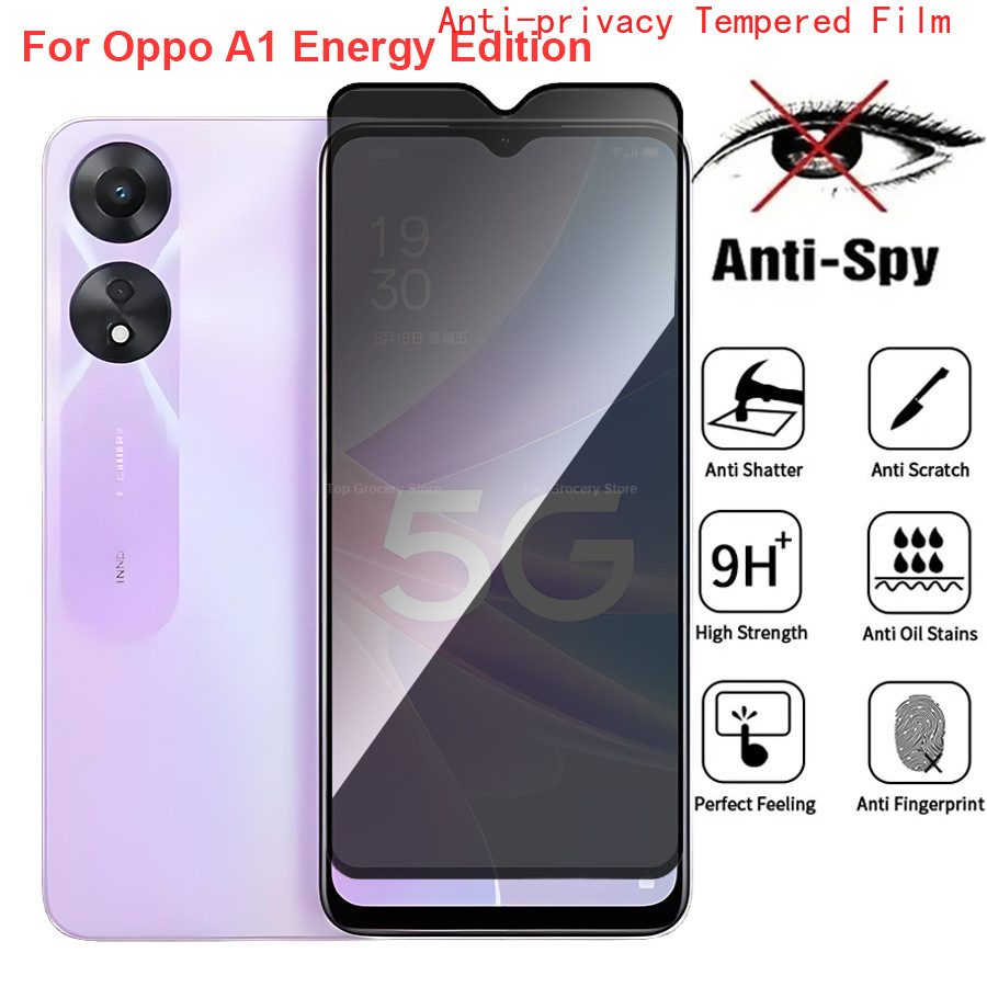 สําหรับOppo A1 Energy Edition Anti Spyความเป็นส่วนตัวกระจกนิรภัยป้องกันหน้าจอสําหรับOppoA1 Energy Ed