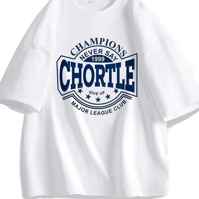 VESURE Cotton T เสื้อ Oversize เสื้อยืดสีขาวเสื้อยืดสีดําผู้ชายคอกลมแขนสั้น S-XXL เรือท้องถิ่น S ~ 5