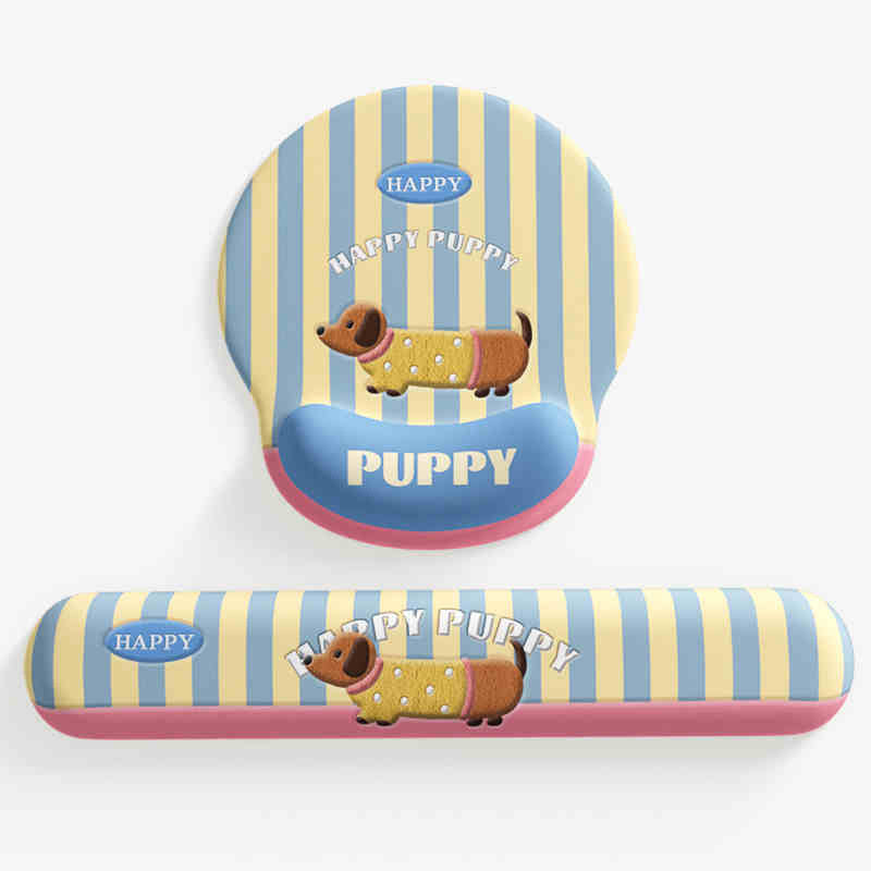 X.แผ่นรองเมาส์สุนัขน่ารักที่วางมือกันลื่นปรับปรุงประสบการณ์สํานักงาน