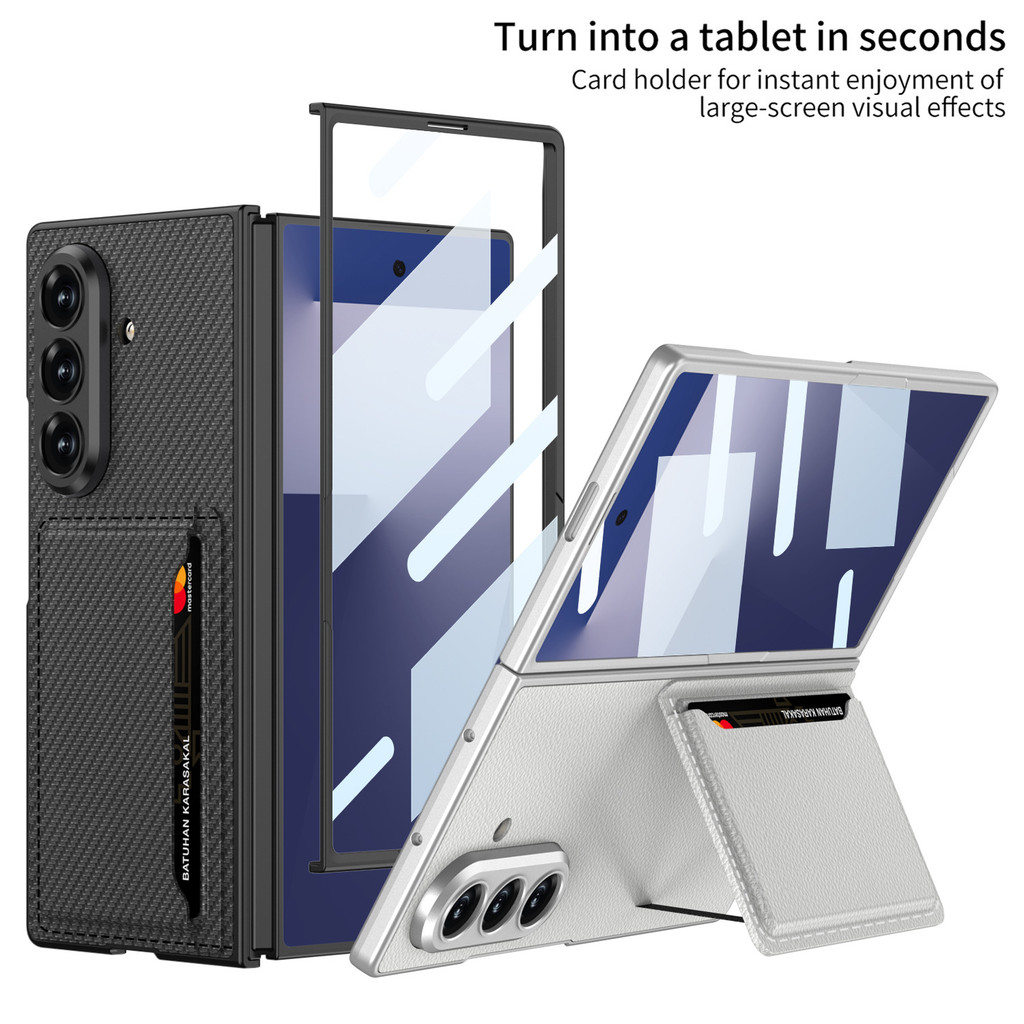 สําหรับ Samsung Galaxy Z Fold7 Case Plain pickup bag bracket Case หน้าจอพับได้ Slim card Case Fold 7
