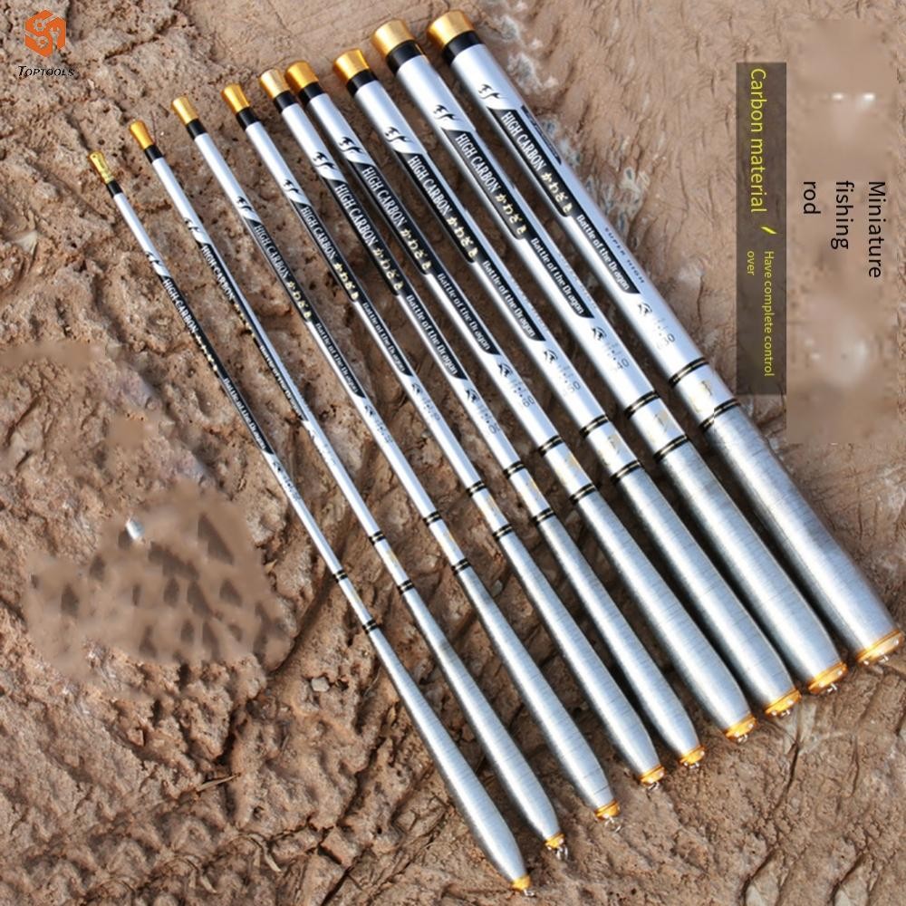 Compact Carbon Fiber Fishing Rod Telescopic Design Collapses to 45cm 1 8 to 2 1m