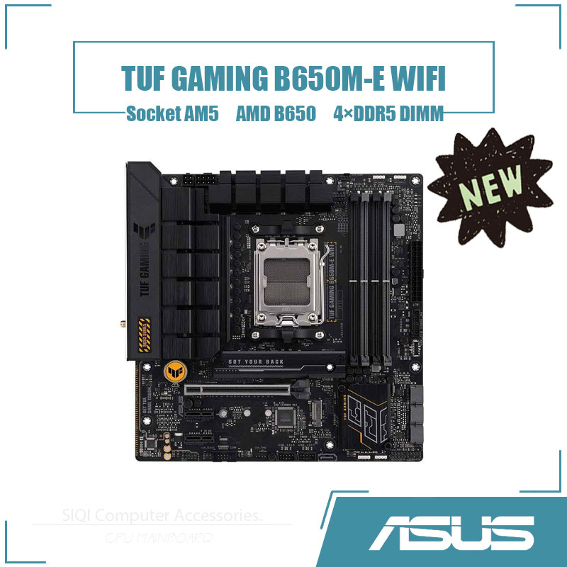[ใหม่] ASUS TUF GAMING B650M-E WIFI เมนบอร์ด 4DDR5 DIMM AMD B650 ซ็อกเก็ต AM5 เดสก์ท็อปเมนบอร์ด