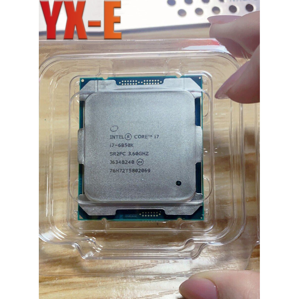 Core i7-6850K LGA2011-3 โปรเซสเซอร์ CPU SR2PC 6-Core 3.6GHz 140W คอมพิวเตอร์เดสก์ท็อป