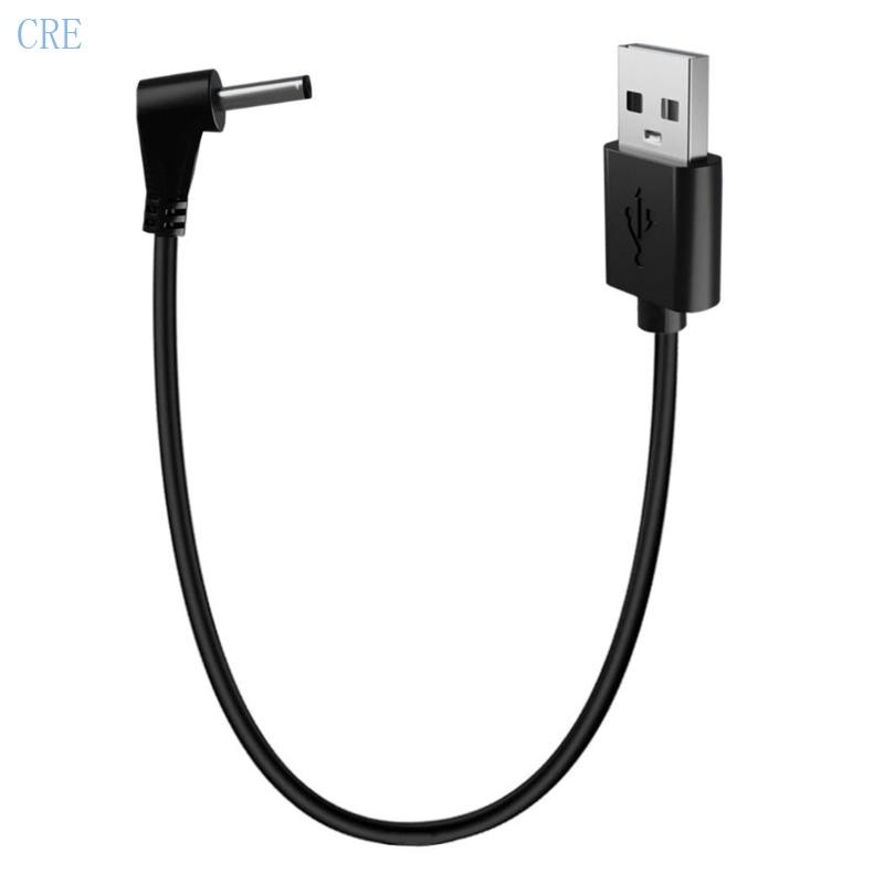 CRE สายสายชาร์จ USB เป็น DC5V ความทนทานต่อสําหรับไฟฉายและสายชาร์จพัดลมขนาดเล็ก