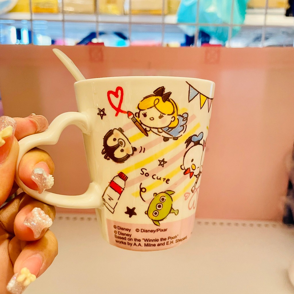ของขวัญสุดประทับใจ แก้วกาแฟ แก้วเซรามิค ขนาดเล็กจับถนัดมือ ขนาด 250 ml. ( แก้ว+ช้อน )