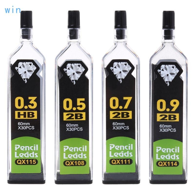 Win 5pcs 0 3 0 5 0 7 0 9 มม.HB 2B เติมสําหรับดินสออัตโนมัติ Schoo