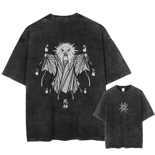 เสื้อยืดแขนสั้นนารูโตะ หลากหลายสไตล์ ขอบคอดํา ผ้าฝ้ายแท้ ระบายอากาศได้ดี