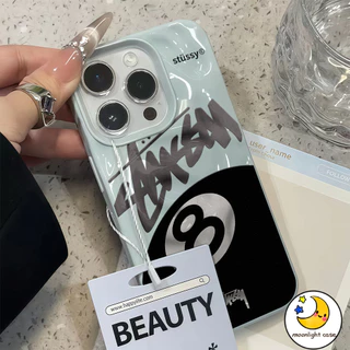 ❤GOOD❤ เคสเหมือนอุกกาบาต บิลเลียด หมายเลข 8 บอล เย็น ปิงปอง สําหรับIPhone16 15 14 13 12 11 7 8 plus Pro Promax X XR XS