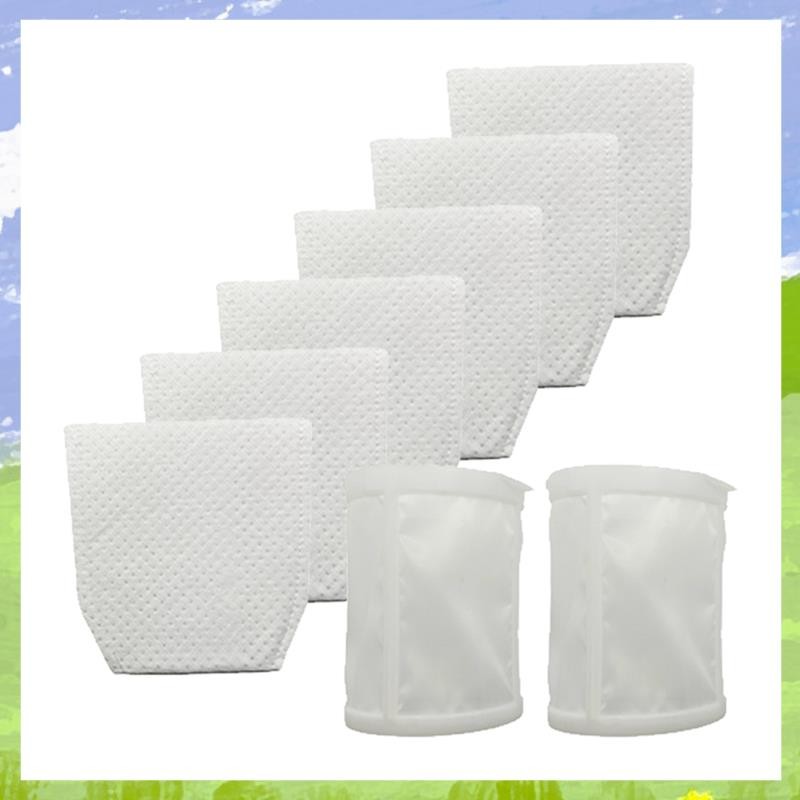 6+2แพ็ค ตัวกรองสูญญากาศสําหรับ ที-03193 443060-3 XLC02ZB,XLC02ZW,XLC02RB1W,XLC02R1B,LC01Z,CL180W ตัว