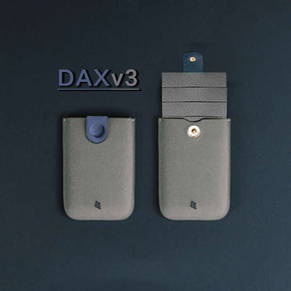 ใส่บัตร perota กระเป๋าตัง DAX ที่ใส่บัตรแบบดึงได้หลายชั้นที่ใส่บัตรธนาคารไล่ระดับบางเฉียบที่ใส่บัตรแ