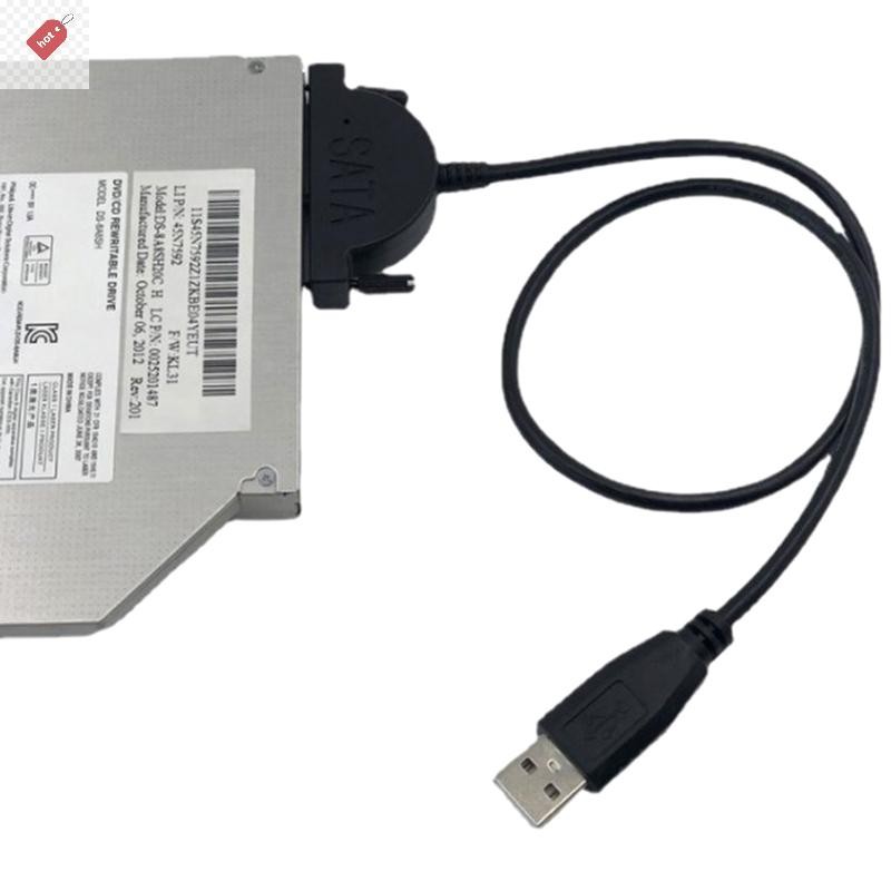 ALIK USB 2.0 SATA สาย CD/DVD-ROM ไดรฟ์สาย Optical Driver อะแดปเตอร์สําหรับ PC แล็ปท็อปโน้ตบุ๊ค TH