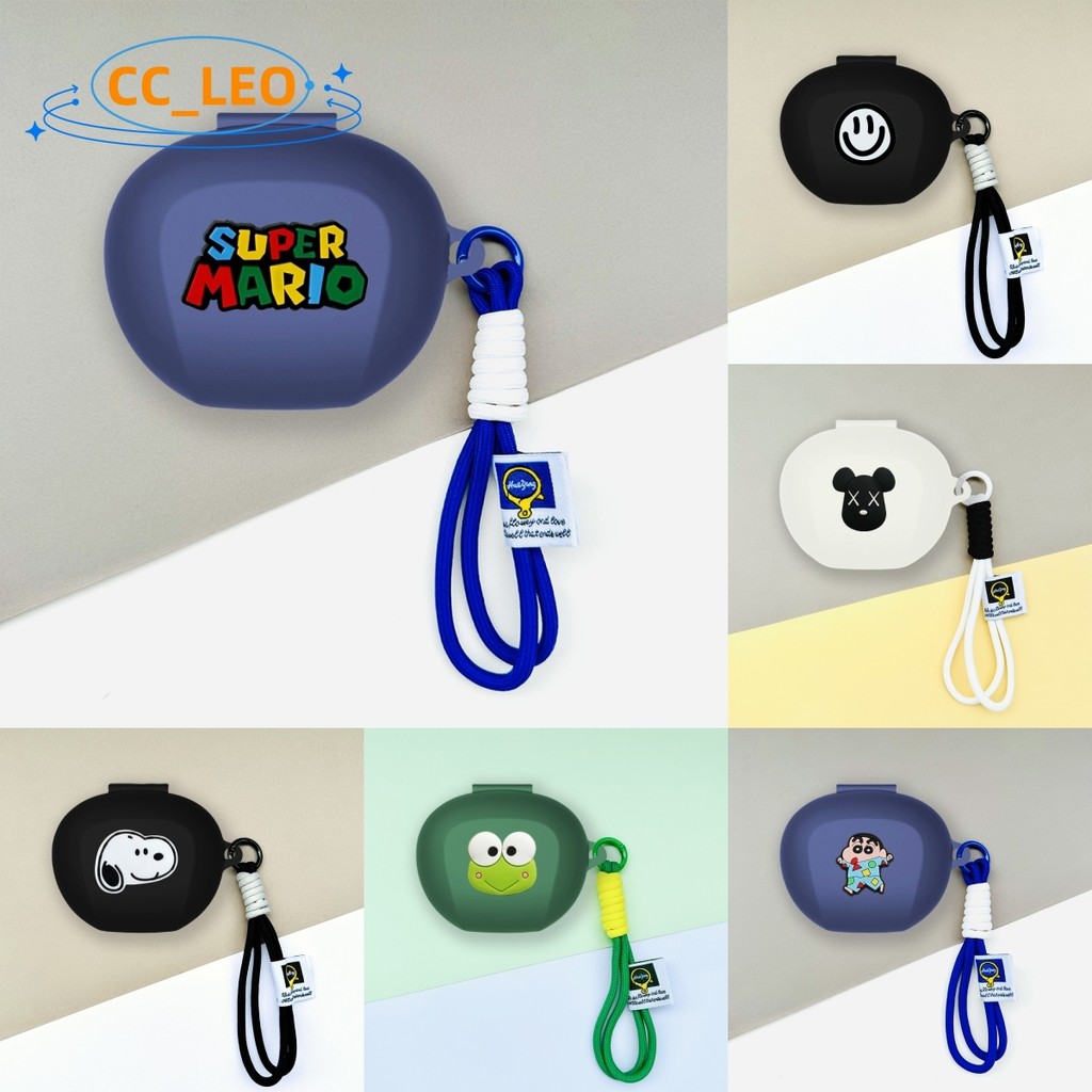 For EDIFIER NeoBuds Pro3 Case Cartoon Snoopy Crayon Shin-chan Cute Lanyard Pendant Silicone Soft Cas