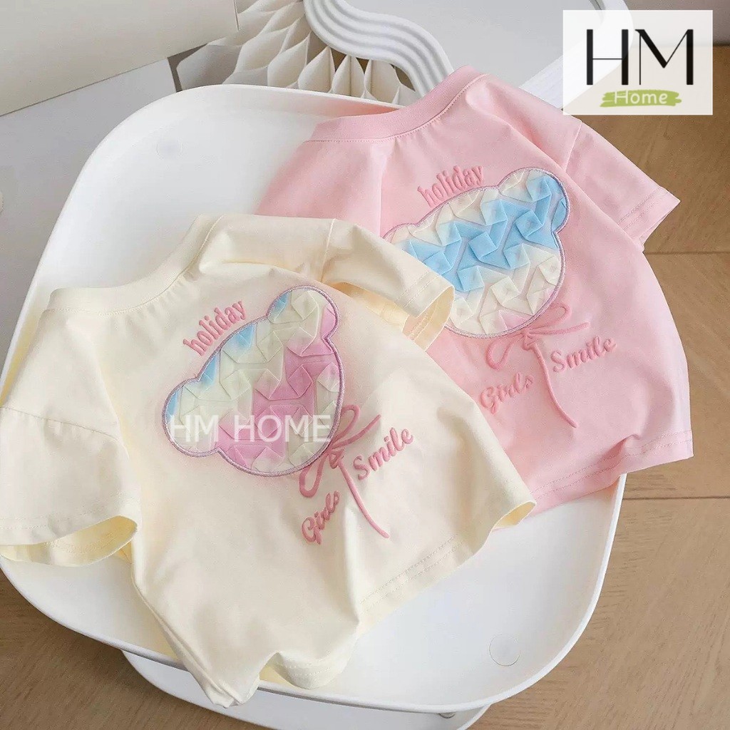 เสื้อผ้าแฟชั่นเด็ก เสื้อยืดเด็กผู้หญิง เสื้อยืดลายน่ารักๆ สไตล์เกาหลี