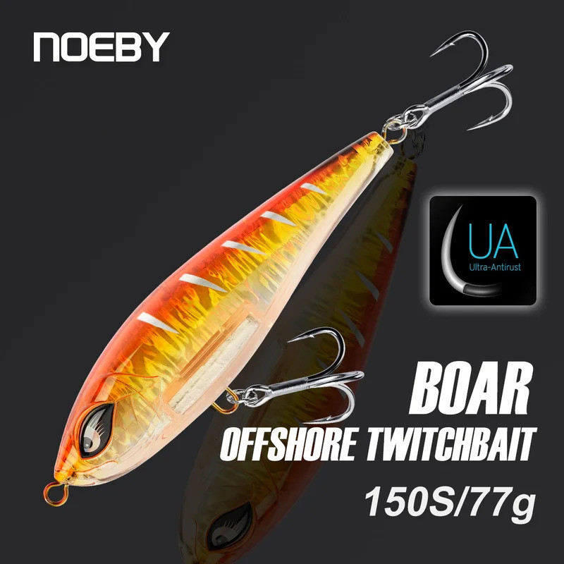 Noeby-Stickbait Pencil,150mm 77g,Sinking Pencil เหยื่อแข็งประดิษฐ์เหยื่อตกปลาน้ําเค็ม
