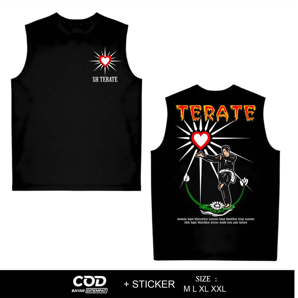 PSHT SH Terate เสื้อกล้ามเสื้อยืด DTF Screen Printing BY ASYAWIL_STORE21