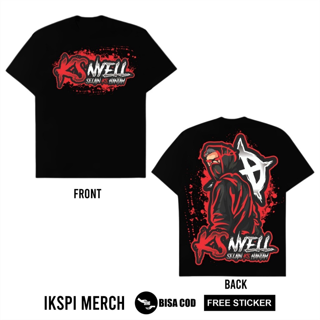 เสื้อยืด Kera Sakti Distro Silat KS NYELL นอกเหนือจาก KS Hantam BY Eighty ผ้า IKSPI Merch AB4