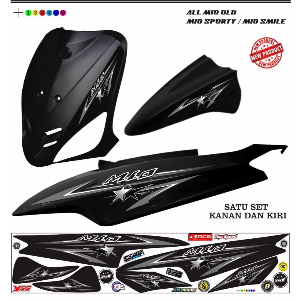 MIO สติ๊กเกอร์ MIO STRIPING MIO สติ๊กเกอร์ SIMPLE VARIATIONS MOTIF สติ๊กเกอร์