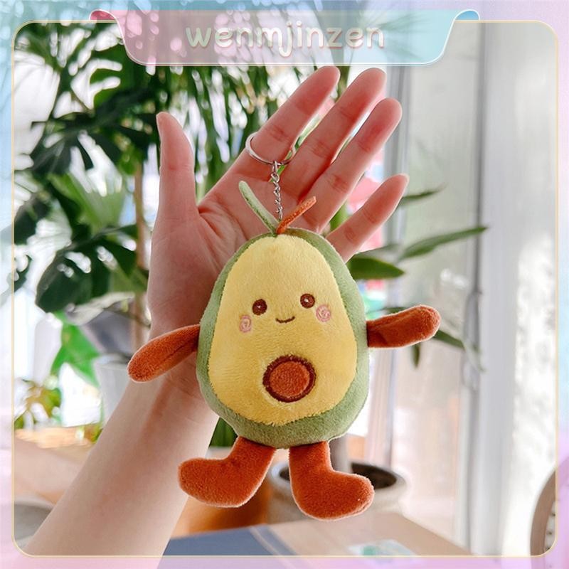 [IN] น่ารักการ์ตูนผลไม้อะโวคาโดตุ๊กตาของเล่นพวงกุญแจจี้กระเป๋าเป้สะพายหลังเครื่องประดับของขวัญ TH