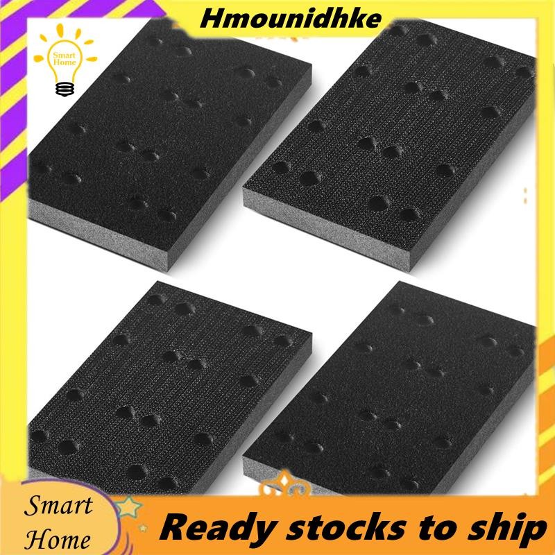 4 ชิ้นโฟมสีดําแผ่นขัดอินเทอร์เฟซ Sander Backing Pad สําหรับ RS400 LS130 Sander
