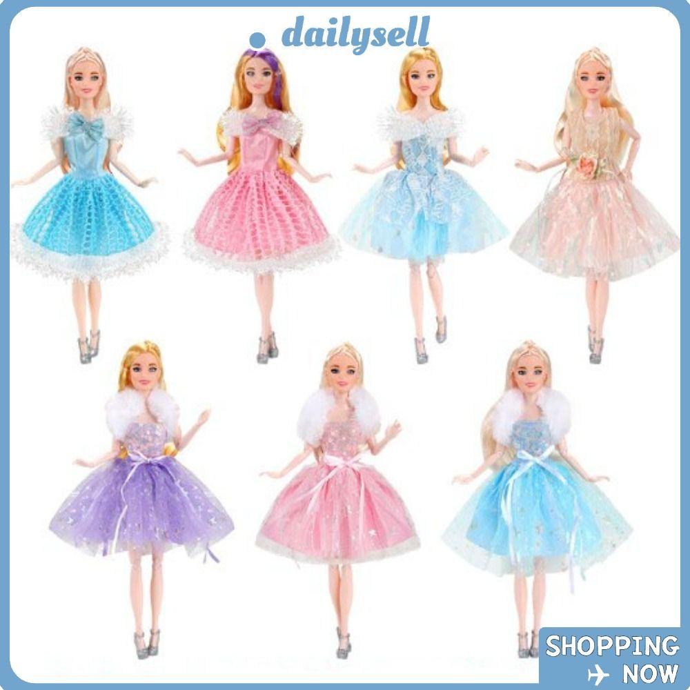 DAILY Doll Elegant Party Clothes, Kids Toys with Shawl Dolls Princess Dresses Suit, Casual Wears Dol