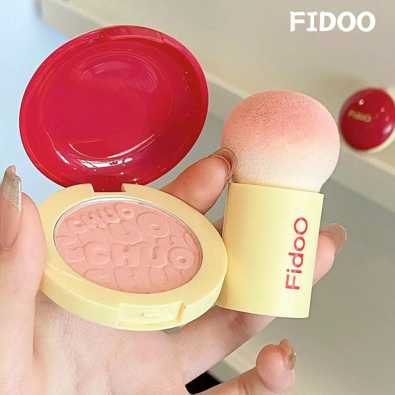 Fidoo Blush Powder ใช้ส่วนใหญ่สําหรับ Natural Contouring Matte Expansion และ Contraction Color Highl