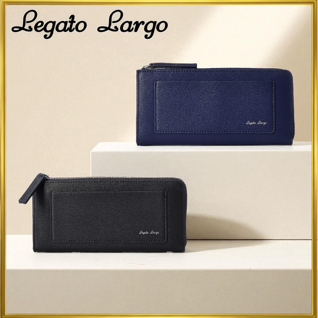 [Legato Largo] Long Wallet Lineare LJ-E1514 Women's Black