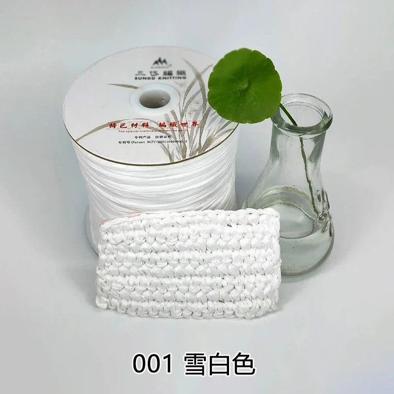 600M มือทอ Raffia เส้นด้ายฟางโครเชต์ด้ายสําหรับ DIY รูปที่ 8