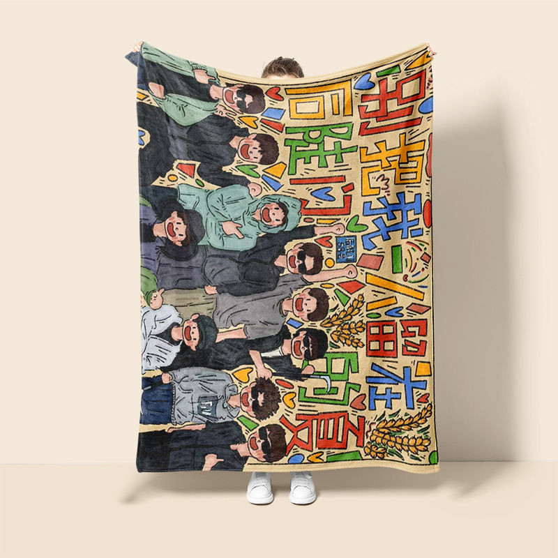 十个勤毛毯法兰绒毯办公室盖毯空调毯被子午睡毯学生个披肩毯Ten regular blankets, flannel blankets, office blankets, empty blankets2