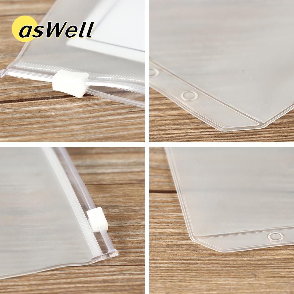 ASWELL 1/5PCS กระเป๋ากระเป๋าพลาสติกเคลือบ