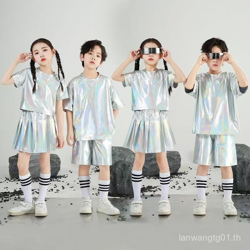 ชุดหุ่นยนต์และอวกาศ AI สำหรับเด็ก พร้อมชุดเชียร์ลีดเดอร์และเต้นรำ