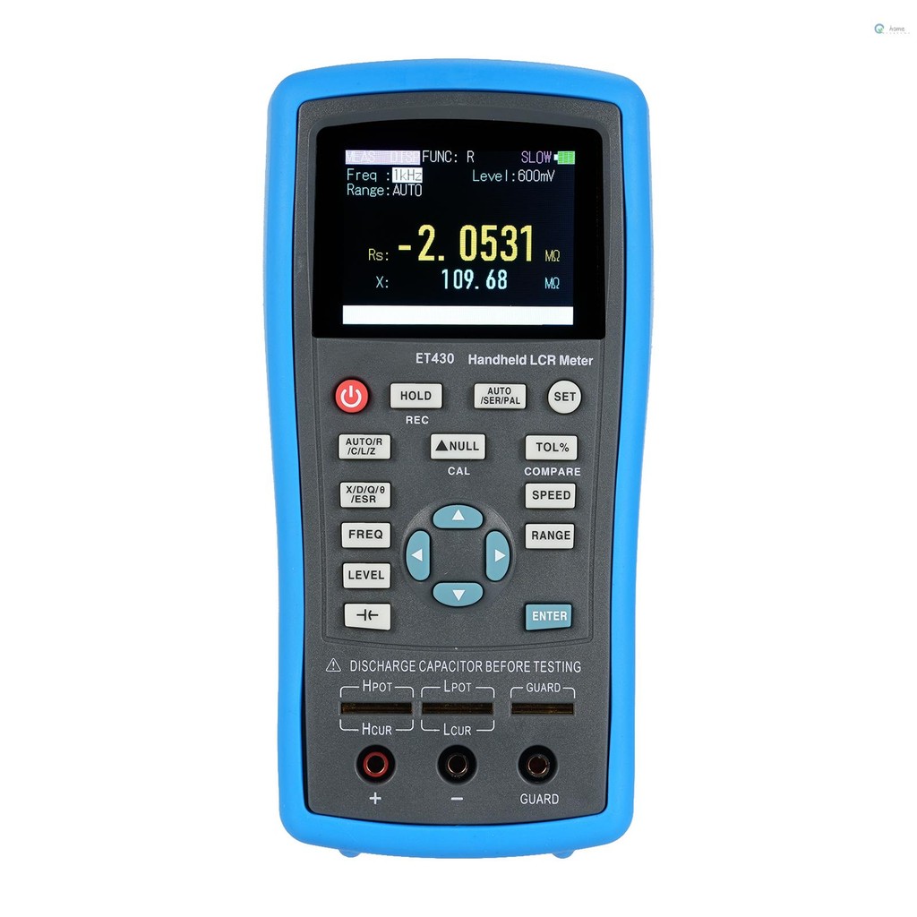 2.5 นิ้ว LCD Digital Handheld 100kHz LCR Meter LCR มัลติมิเตอร์เครื่องทดสอบสําหรับเหนี่ยวนําความจุคว