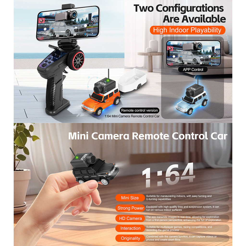 WLtoys 1:64 รถจิ๋ว 6406/6406C พร้อมกล้องในตัว 720P รูปที่ 7