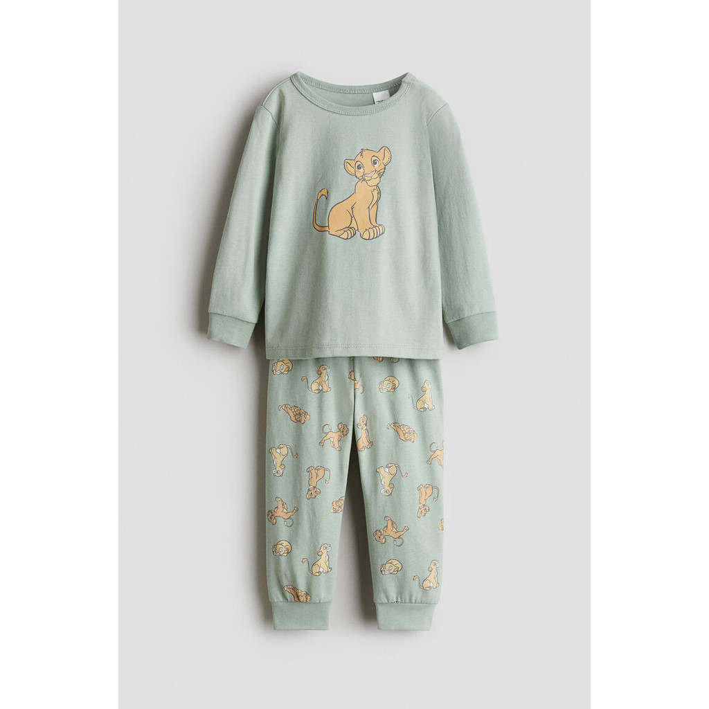 H&M(เอชแอนด์เอ็ม) ชุดนอนผ้าฝ้ายพิมพ์ลาย Infants Printed cotton pyjamas 1085414_18
