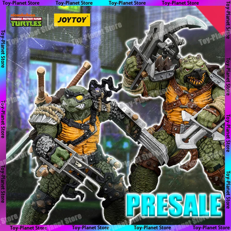 Joytoy 1/18 Tmnt-Tokka Tmnt-Slash Turtles Action Figure อะนิเมะของเล่นสะสมเครื่องประดับ Figrine รูปป
